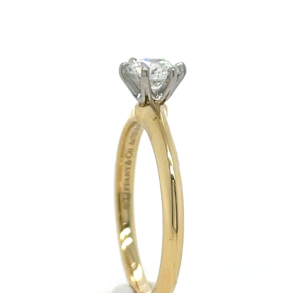 Tiffany & Co Yellow Gold .5ct Diamond Ring - Picture 5 of 15